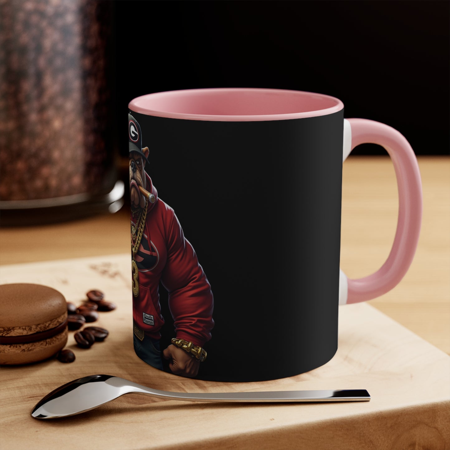 Bulldog Accent Mug, Dog Lover Gift, Coffee Mug, Tea Cup, Home Decor, Animal Lover Present, Birthday Gift - Nineteen 29 Kustom