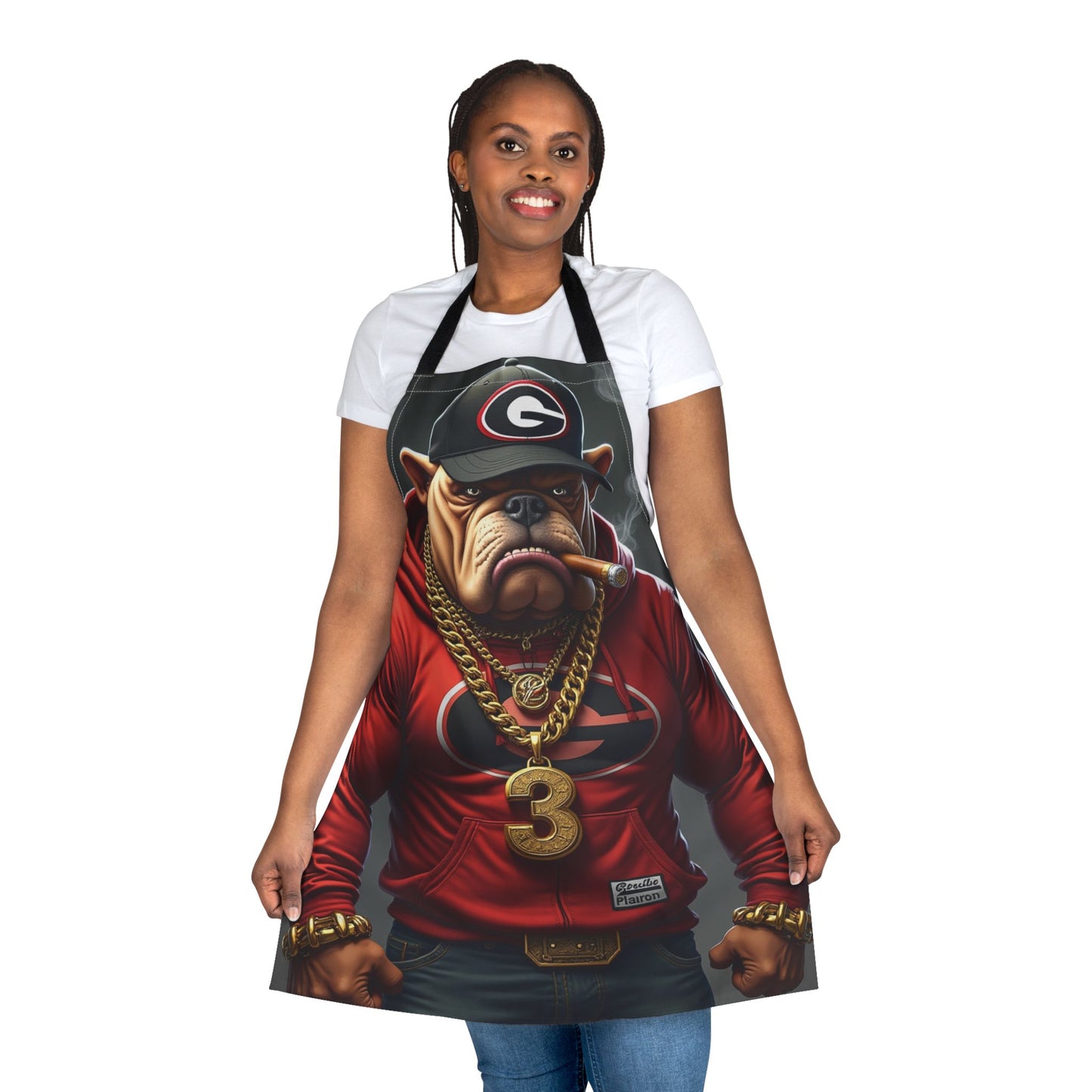 Dog-Themed Chef Apron with 5-Color Straps, Fun Cooking Gift for Dog Lovers, Unique Kitchen Accessory, BBQ & Grilling Apron, Holiday Present - Nineteen 29 Kustom
