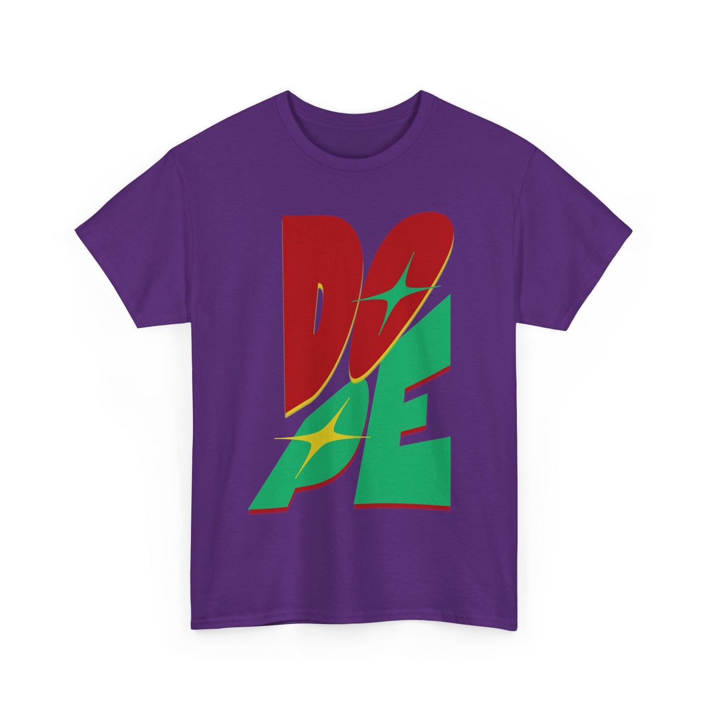 Dope Vibes Unisex Heavy Cotton Tee - Casual Streetwear, Graphic T-Shirt, Gift for Him, Gift for Her, Birthday Gift, Festival Wear - Nineteen 29 Kustom