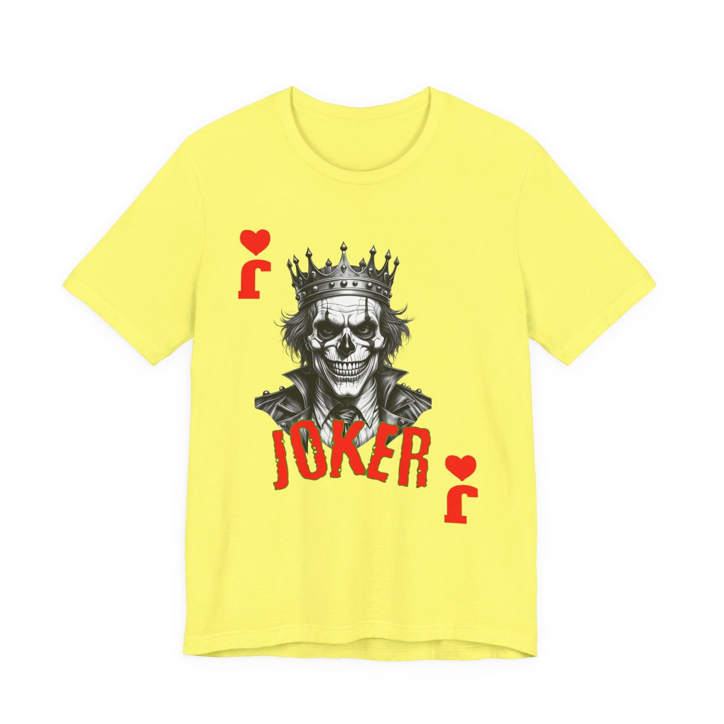 Joker Graphic Tee, Unisex T-Shirt for Fans, Casual Wear, Gift for Birthdays, Halloween Costume, Superhero Theme, Graphic Novel Style - Nineteen 29 Kustom