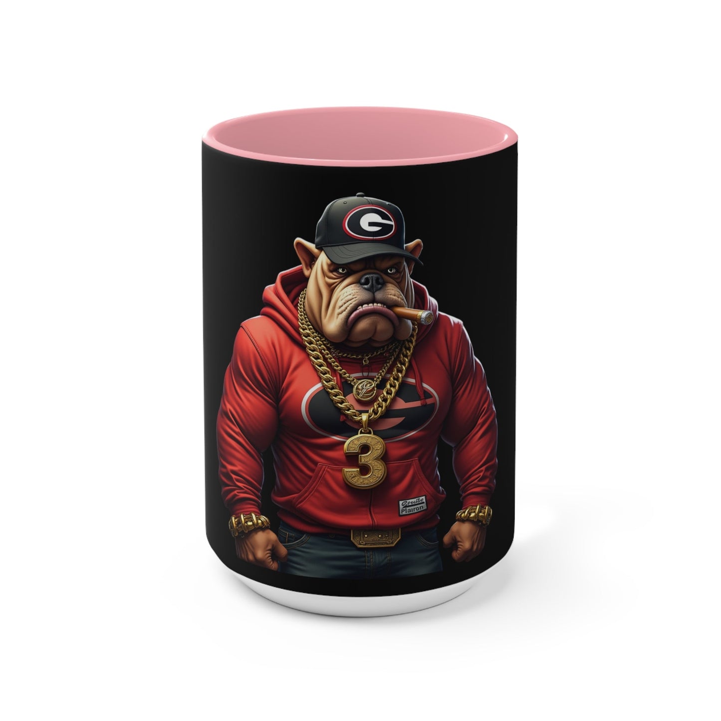 Bulldog Accent Mug, Dog Lover Gift, Coffee Mug, Tea Cup, Home Decor, Animal Lover Present, Birthday Gift Printify