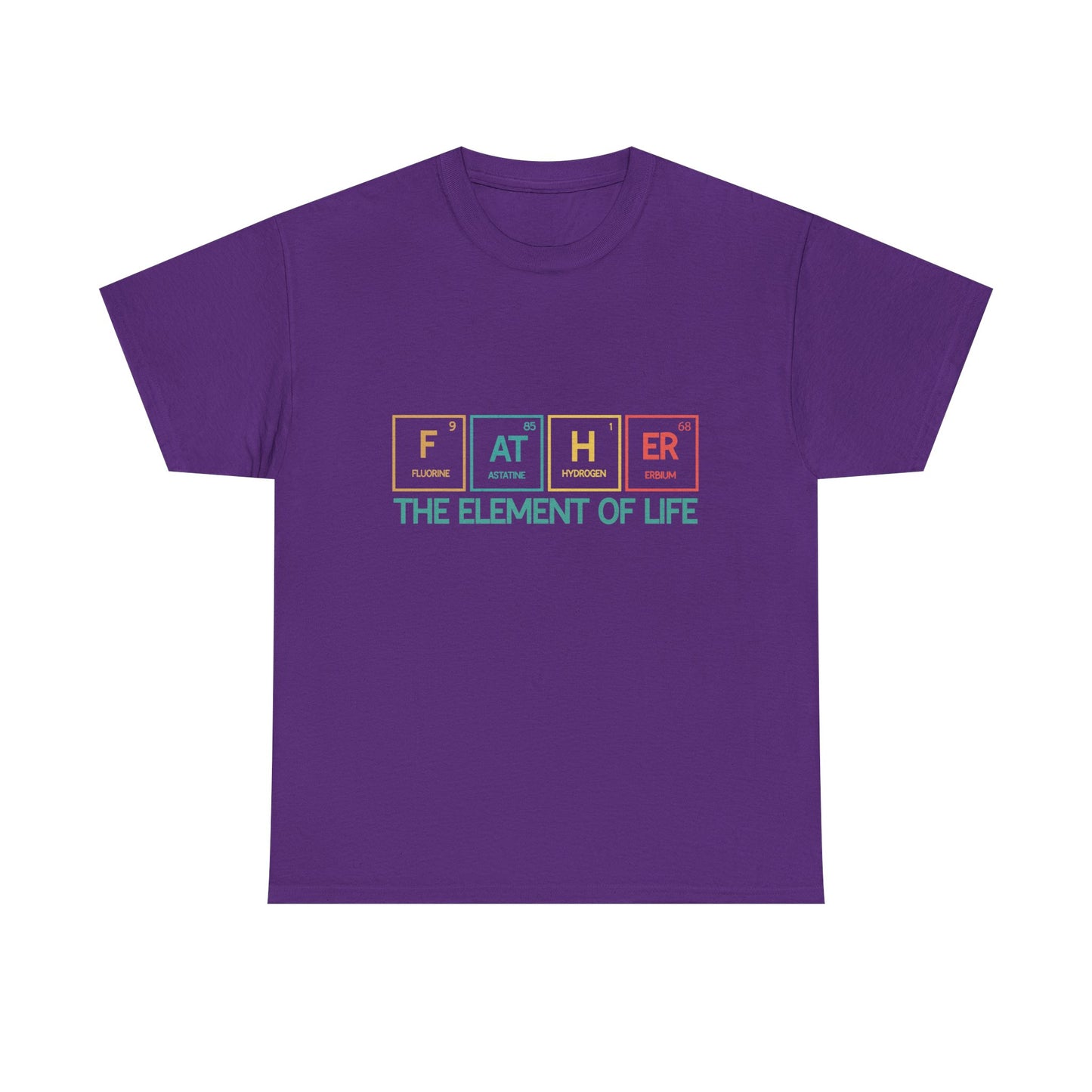 Father Element of Life Unisex Heavy Cotton Tee, Gift for Dad, Father's Day Tee, Family Gathering Shirt, Casual Wear - Nineteen 29 Kustom