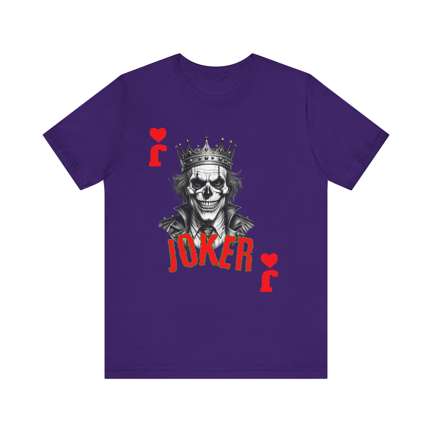 Joker Graphic Tee, Unisex T-Shirt for Fans, Casual Wear, Gift for Birthdays, Halloween Costume, Superhero Theme, Graphic Novel Style - Nineteen 29 Kustom