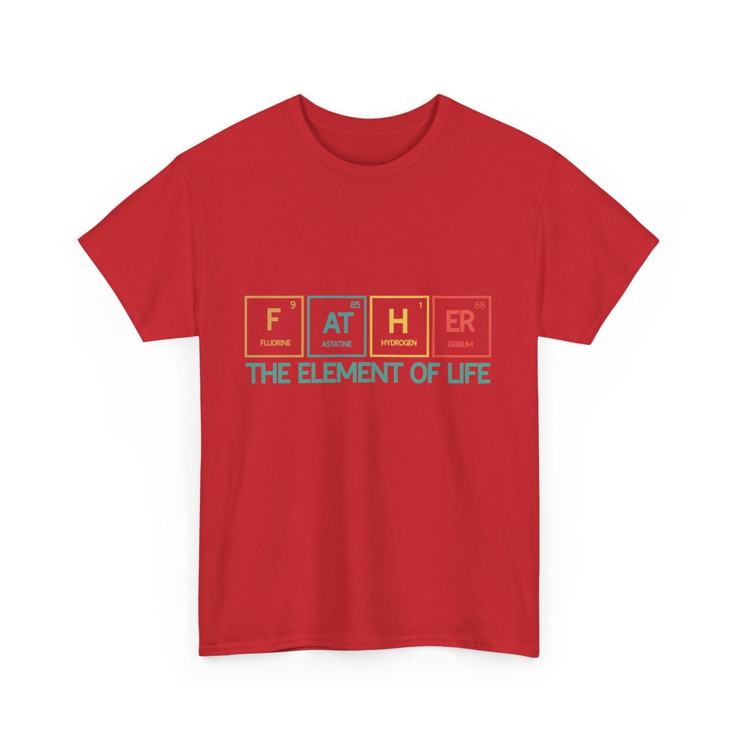 Father Element of Life Unisex Heavy Cotton Tee, Gift for Dad, Father's Day Tee, Family Gathering Shirt, Casual Wear - Nineteen 29 Kustom