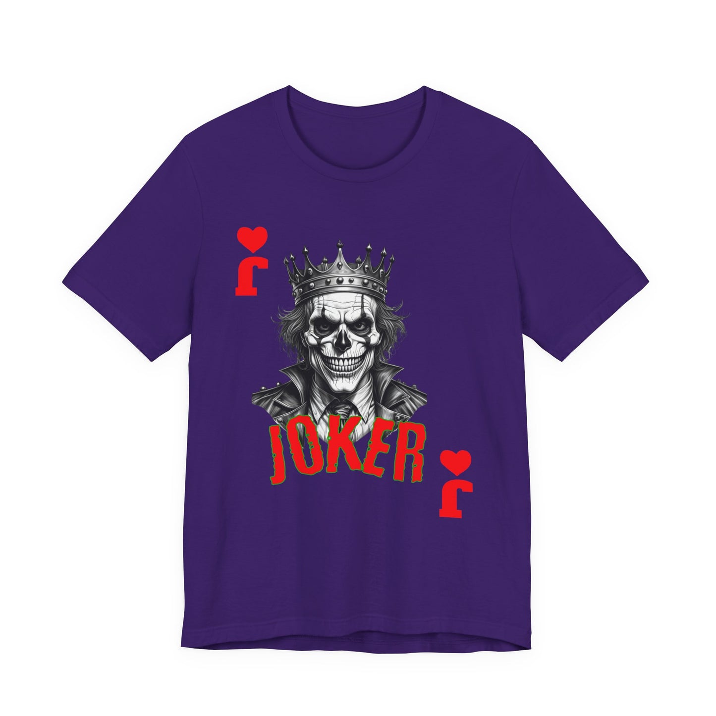 Joker Graphic Tee, Unisex T-Shirt for Fans, Casual Wear, Gift for Birthdays, Halloween Costume, Superhero Theme, Graphic Novel Style - Nineteen 29 Kustom