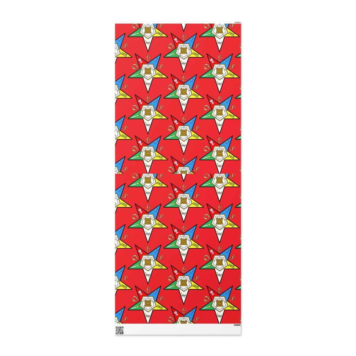 Order of Eastern Star Christmas Wrapping paper roll - Nineteen 29 Kustom