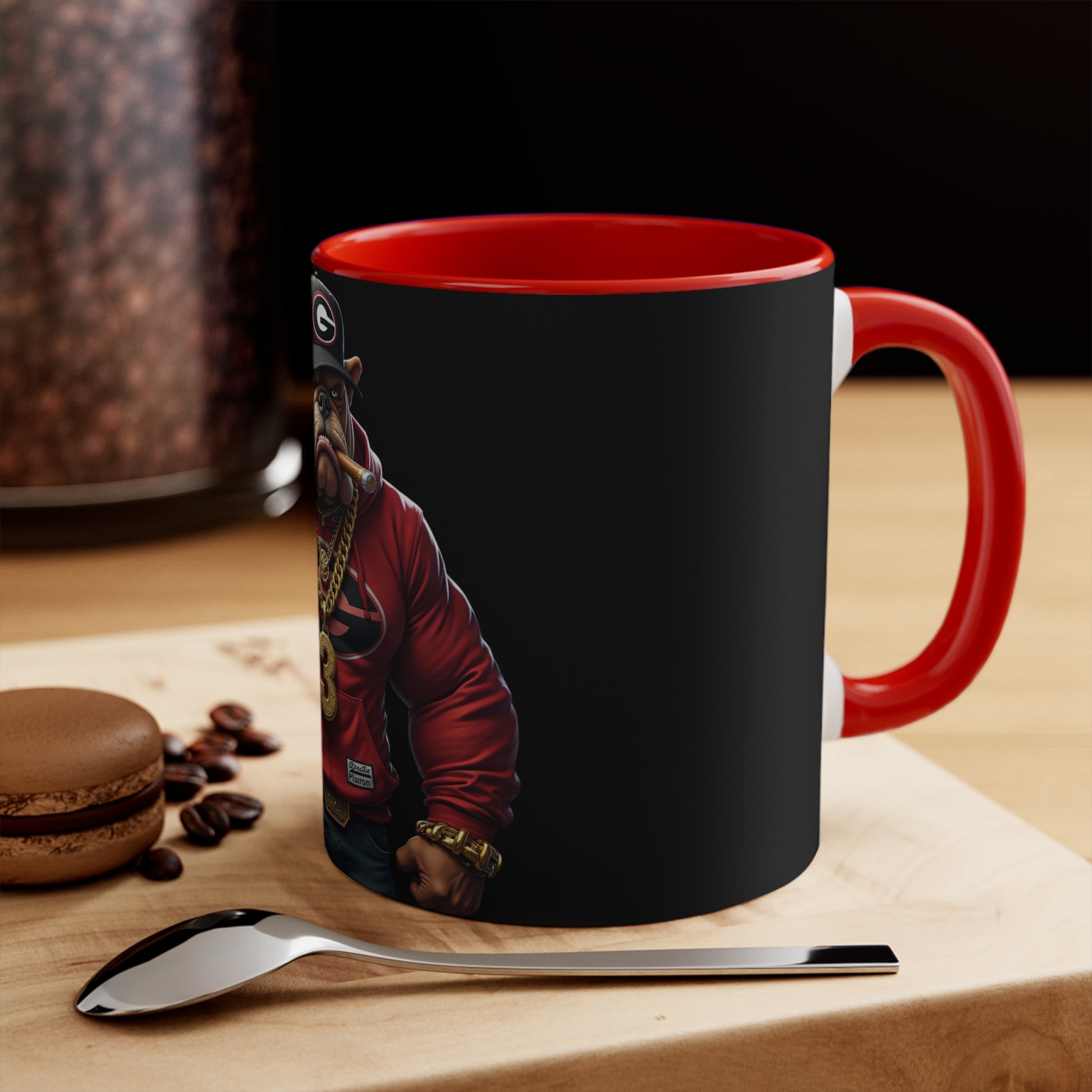 Bulldog Accent Mug, Dog Lover Gift, Coffee Mug, Tea Cup, Home Decor, Animal Lover Present, Birthday Gift - Nineteen 29 Kustom