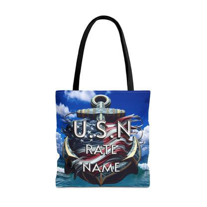 Navy Chief Tote Bag - Nautical Shoulder Bag, Beach Tote, Everyday Purse, Gifts for Navy Chief, Sailor Tote - Nineteen 29 Kustom
