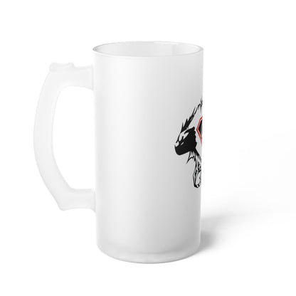 Ripped UGA Team Frosted Glass Beer Mug - Nineteen 29 Kustom