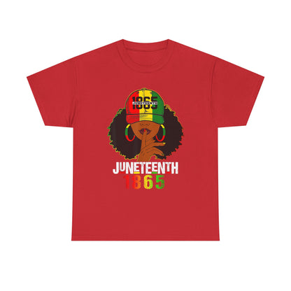 Vintage Afrocentric Unisex Tee, Rastafarian Style T-Shirt, 1865 Design, Black Culture Apparel, Gift for Cultural Celebrations - Nineteen 29 Kustom