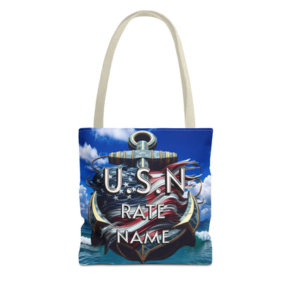 Navy Chief Tote Bag - Nautical Shoulder Bag, Beach Tote, Everyday Purse, Gifts for Navy Chief, Sailor Tote - Nineteen 29 Kustom