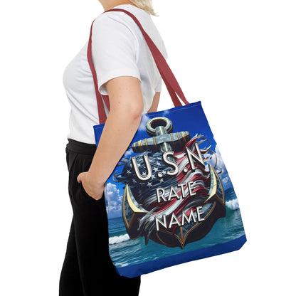 Navy Chief Tote Bag - Nautical Shoulder Bag, Beach Tote, Everyday Purse, Gifts for Navy Chief, Sailor Tote - Nineteen 29 Kustom