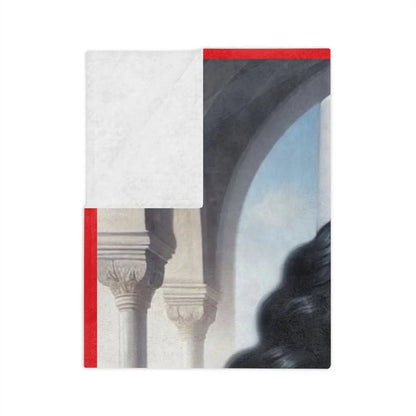 Velveteen Microfiber Blanket - Daughters of Isis Afrocentric Portrait Throw - Nineteen 29 Kustom