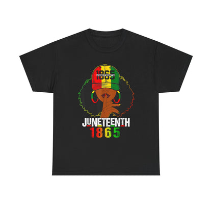 Vintage Afrocentric Unisex Tee, Rastafarian Style T-Shirt, 1865 Design, Black Culture Apparel, Gift for Cultural Celebrations Printify