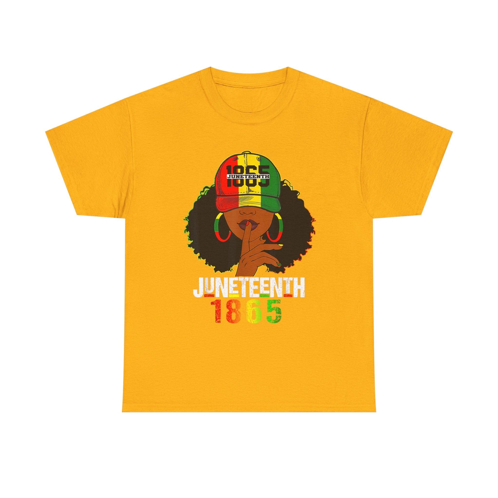 Vintage Afrocentric Unisex Tee, Rastafarian Style T-Shirt, 1865 Design, Black Culture Apparel, Gift for Cultural Celebrations Printify