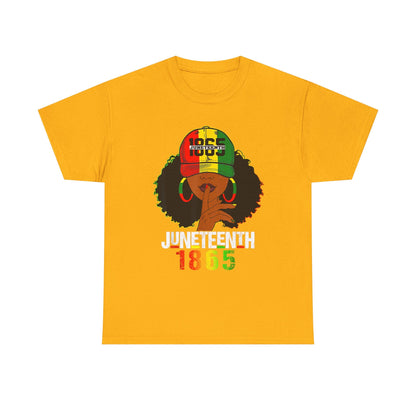 Vintage Afrocentric Unisex Tee, Rastafarian Style T-Shirt, 1865 Design, Black Culture Apparel, Gift for Cultural Celebrations Printify