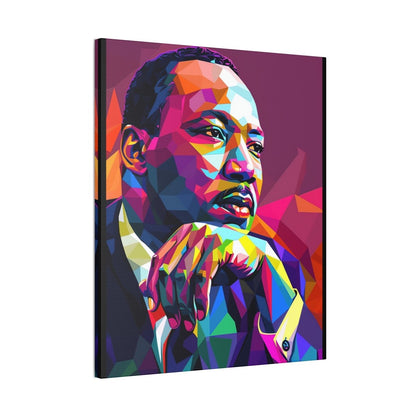 MLK Colorful Pop Art Canvas Print — Inspirational Civil Rights Portrait - Nineteen 29 Kustom