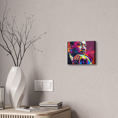 MLK Colorful Pop Art Canvas Print — Inspirational Civil Rights Portrait - Nineteen 29 Kustom