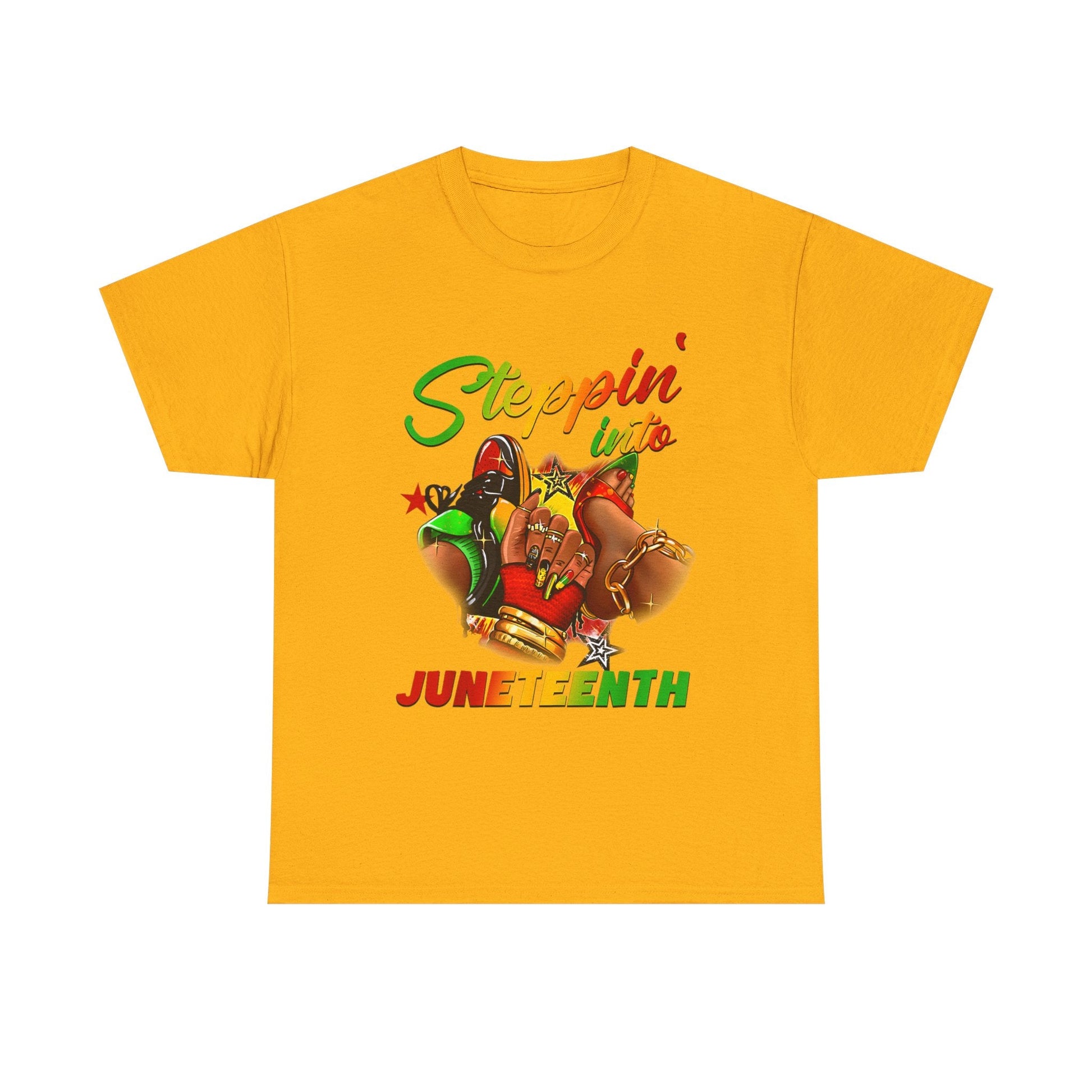 Juneteenth Heavy Cotton Tee, Celebrate Freedom, Black History Month Shirt, Unisex Graphic Tee, Perfect for Parties, Gifts Printify