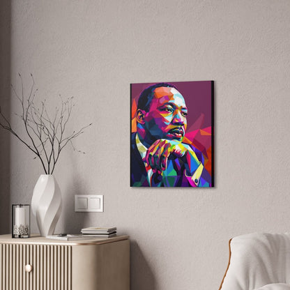 MLK Colorful Pop Art Canvas Print — Inspirational Civil Rights Portrait - Nineteen 29 Kustom