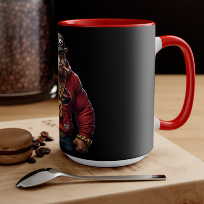 Bulldog Accent Mug, Dog Lover Gift, Coffee Mug, Tea Cup, Home Decor, Animal Lover Present, Birthday Gift - Nineteen 29 Kustom