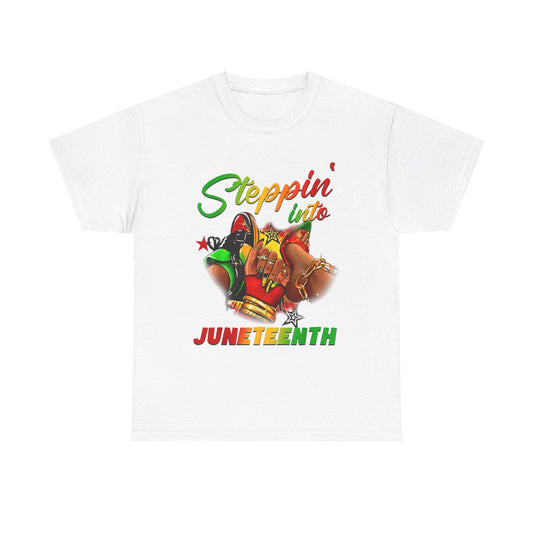 Juneteenth Heavy Cotton Tee, Celebrate Freedom, Black History Month Shirt, Unisex Graphic Tee, Perfect for Parties, Gifts Printify