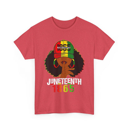 Vintage Afrocentric Unisex Tee, Rastafarian Style T-Shirt, 1865 Design, Black Culture Apparel, Gift for Cultural Celebrations - Nineteen 29 Kustom