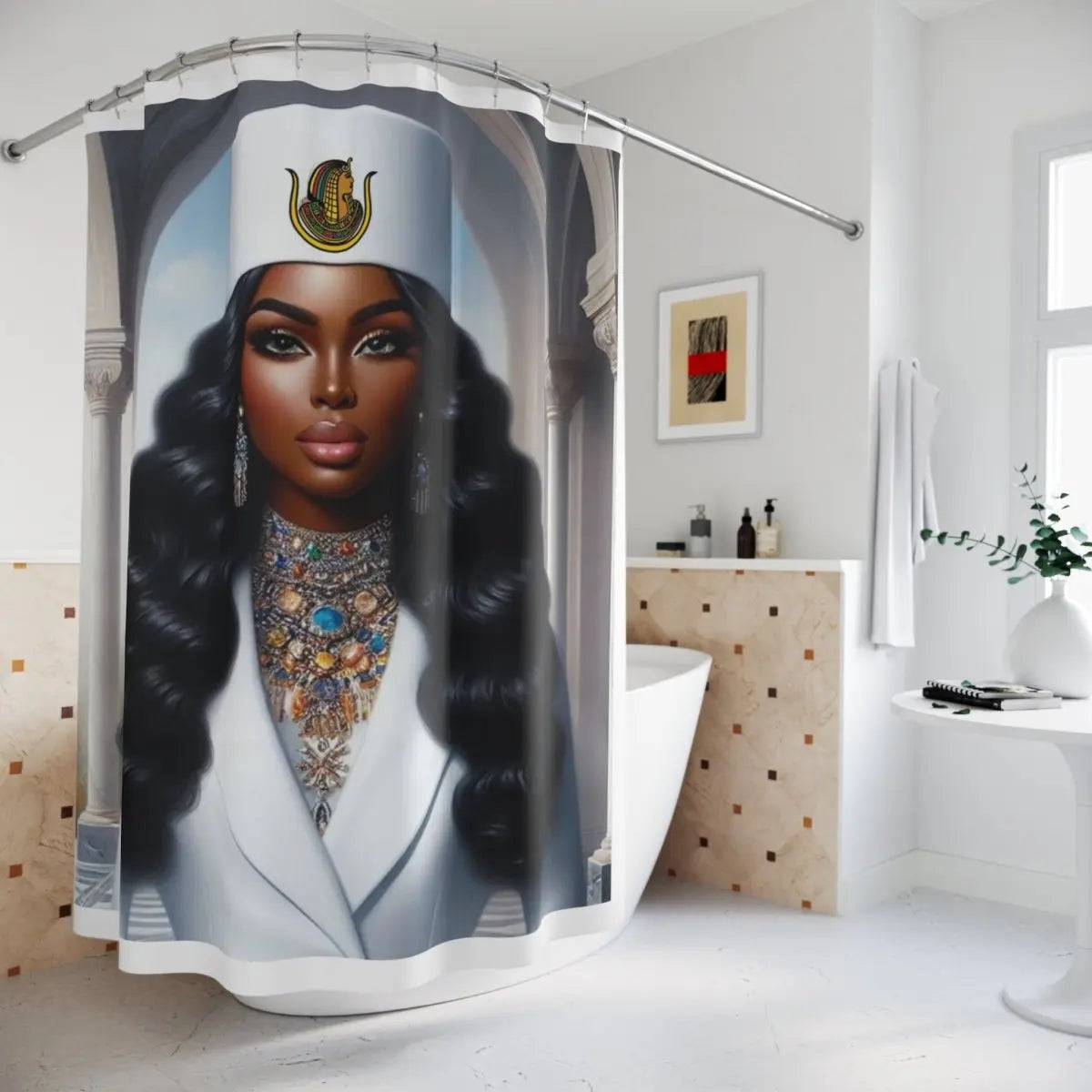 Daughter of ISIS Shower Curtain — Bold Beautiful Bathroom Decor - Nineteen 29 Kustom