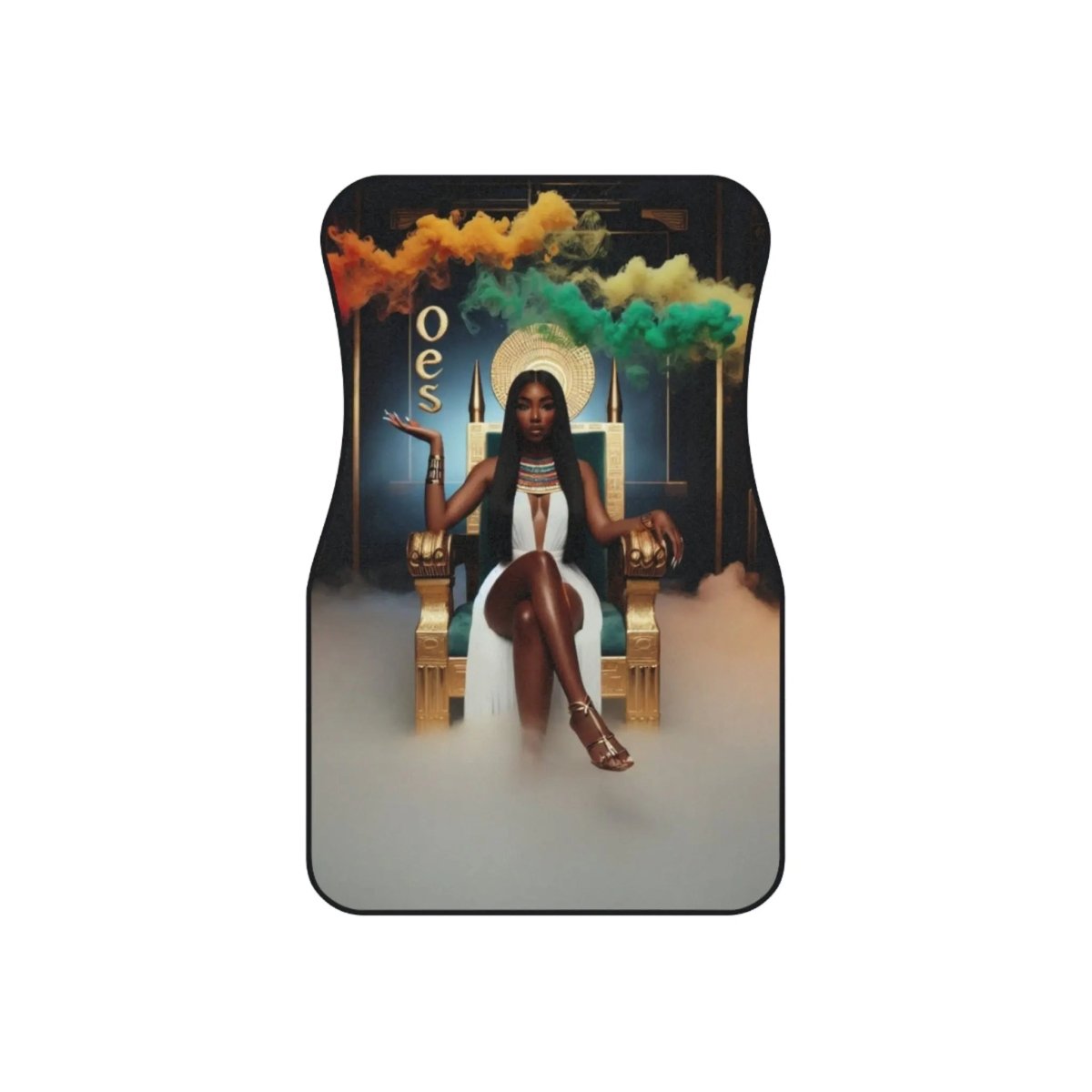 Car Mats - OES Queen on Throne Design (2x Front) - Nineteen 29 Kustom