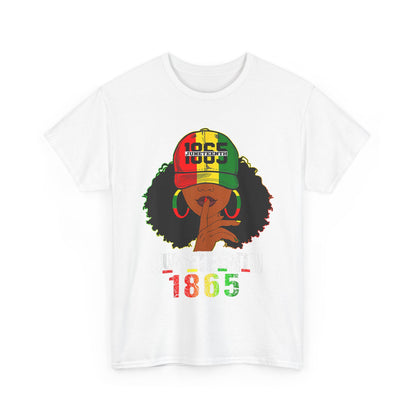 Vintage Afrocentric Unisex Tee, Rastafarian Style T-Shirt, 1865 Design, Black Culture Apparel, Gift for Cultural Celebrations - Nineteen 29 Kustom