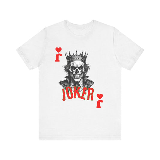 Joker Graphic Tee, Unisex T-Shirt for Fans, Casual Wear, Gift for Birthdays, Halloween Costume, Superhero Theme, Graphic Novel Style Printify