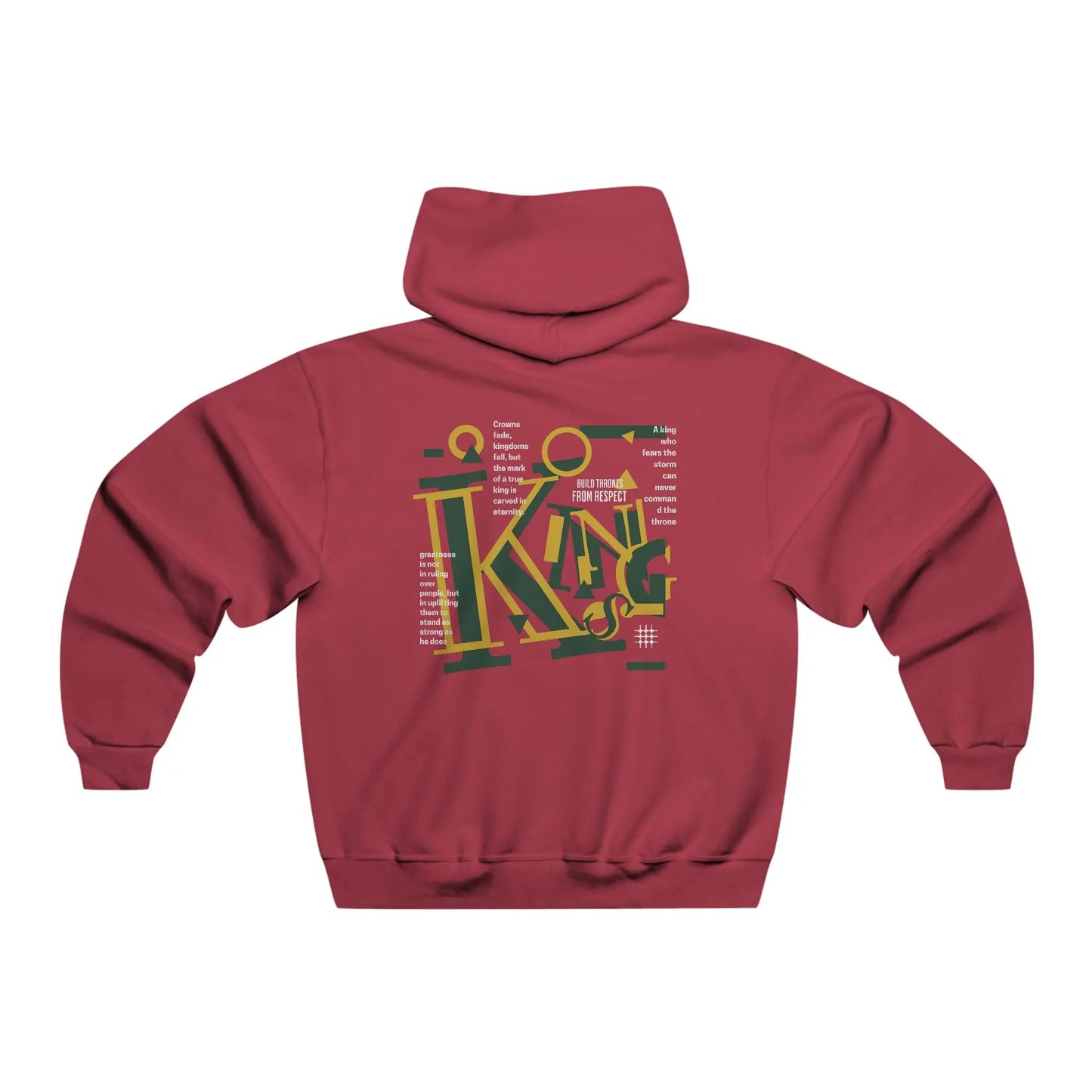 Hooded Sweatshirt - Chess King Fallen King Graphic Hoodie Printify