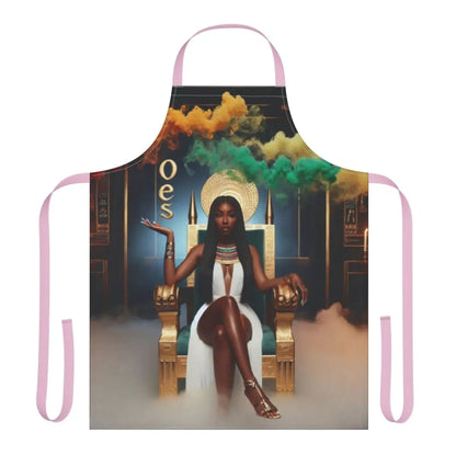 Kitchen Apron - OES Goddess Regal Throne Art Apron - Nineteen 29 Kustom