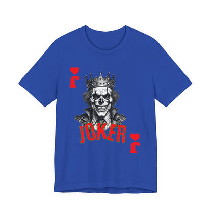 Joker Graphic Tee, Unisex T-Shirt for Fans, Casual Wear, Gift for Birthdays, Halloween Costume, Superhero Theme, Graphic Novel Style - Nineteen 29 Kustom