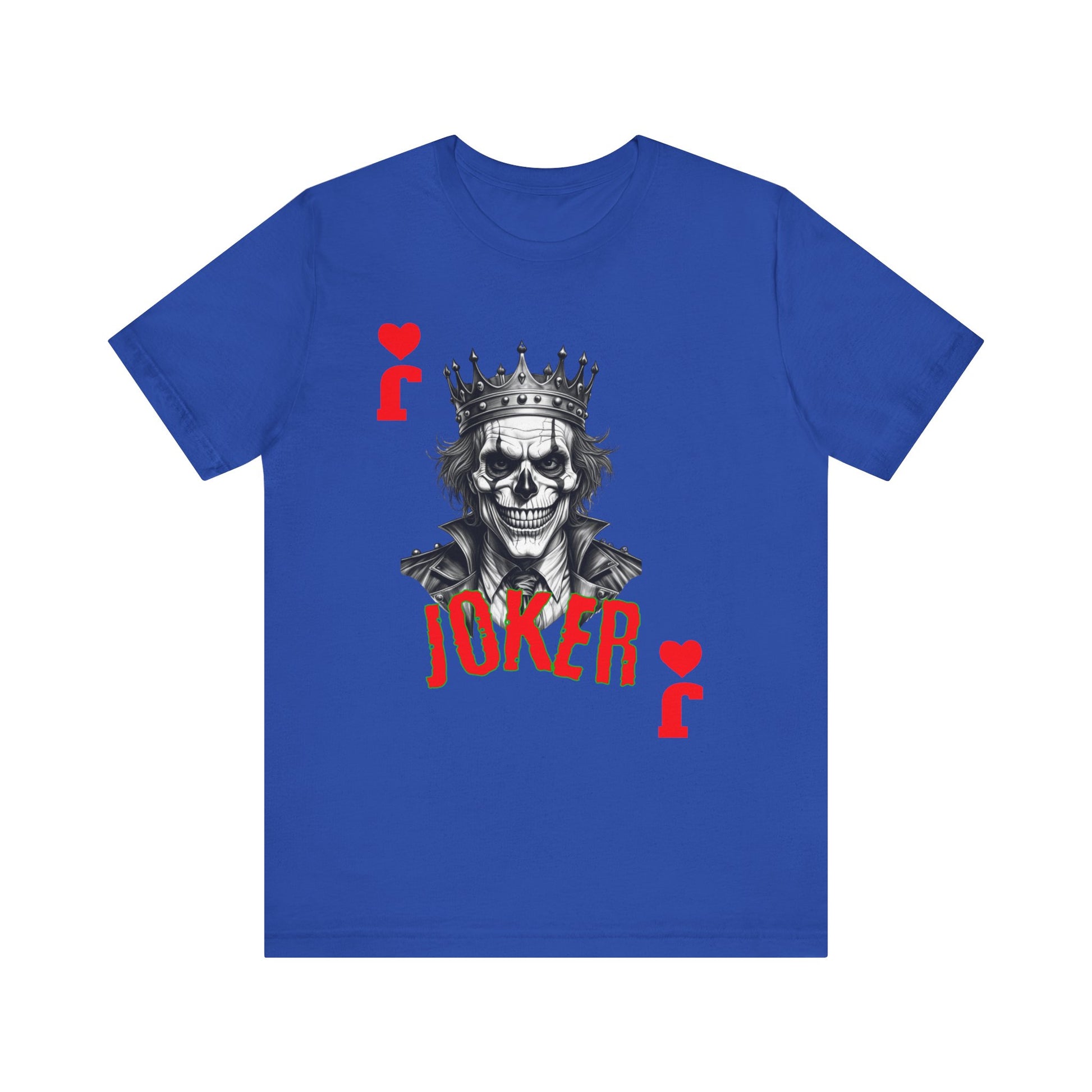 Joker Graphic Tee, Unisex T-Shirt for Fans, Casual Wear, Gift for Birthdays, Halloween Costume, Superhero Theme, Graphic Novel Style - Nineteen 29 Kustom