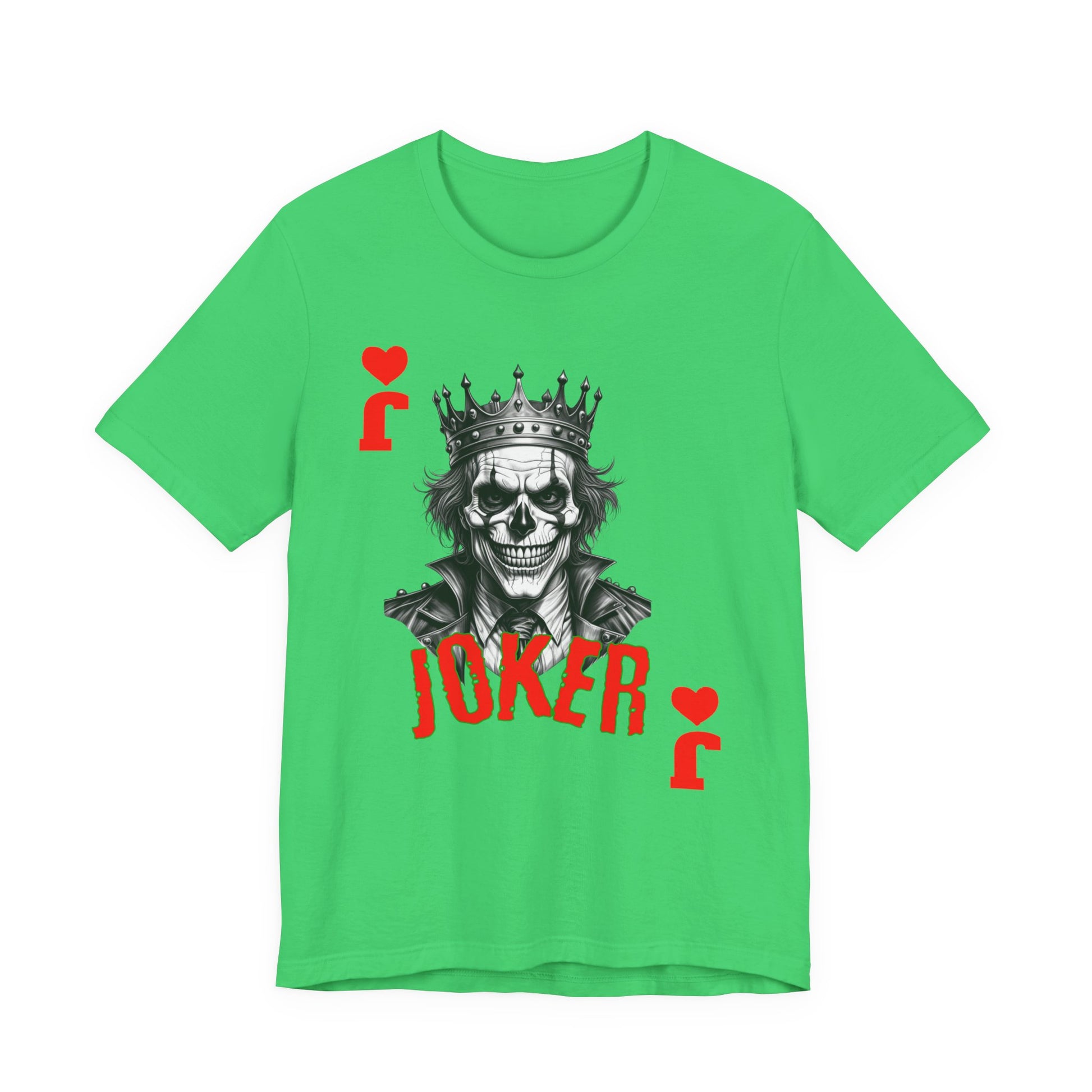 Joker Graphic Tee, Unisex T-Shirt for Fans, Casual Wear, Gift for Birthdays, Halloween Costume, Superhero Theme, Graphic Novel Style - Nineteen 29 Kustom