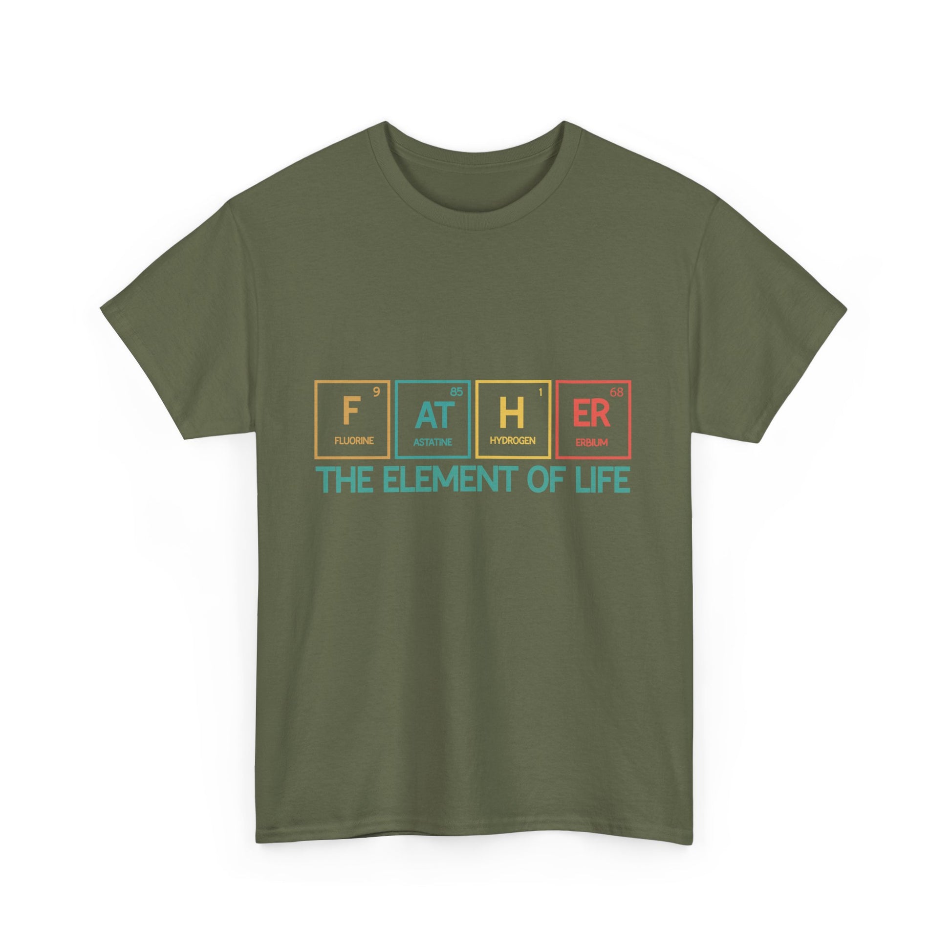 Father Element of Life Unisex Heavy Cotton Tee, Gift for Dad, Father's Day Tee, Family Gathering Shirt, Casual Wear - Nineteen 29 Kustom