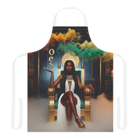 Kitchen Apron - OES Goddess Regal Throne Art Apron - Nineteen 29 Kustom