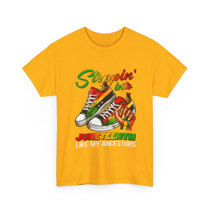 Juneteenth Celebration Tee, Unisex Heavy Cotton Tee, Black History Month Shirt, Casual Streetwear, Family Gathering Fashion - Nineteen 29 Kustom