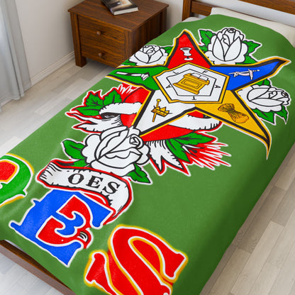 Order of Eastern Velveteen Plush Blanket for Cozy Nights, Reversible Velvet Throw Blanket, Soft Bedding, Fleece Blanket, - Nineteen 29 Kustom