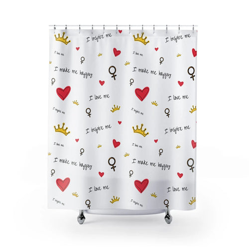 Bathroom Shower Curtain - Durable Polyester, Perfect Printing Area - Hooks Not Included Printify