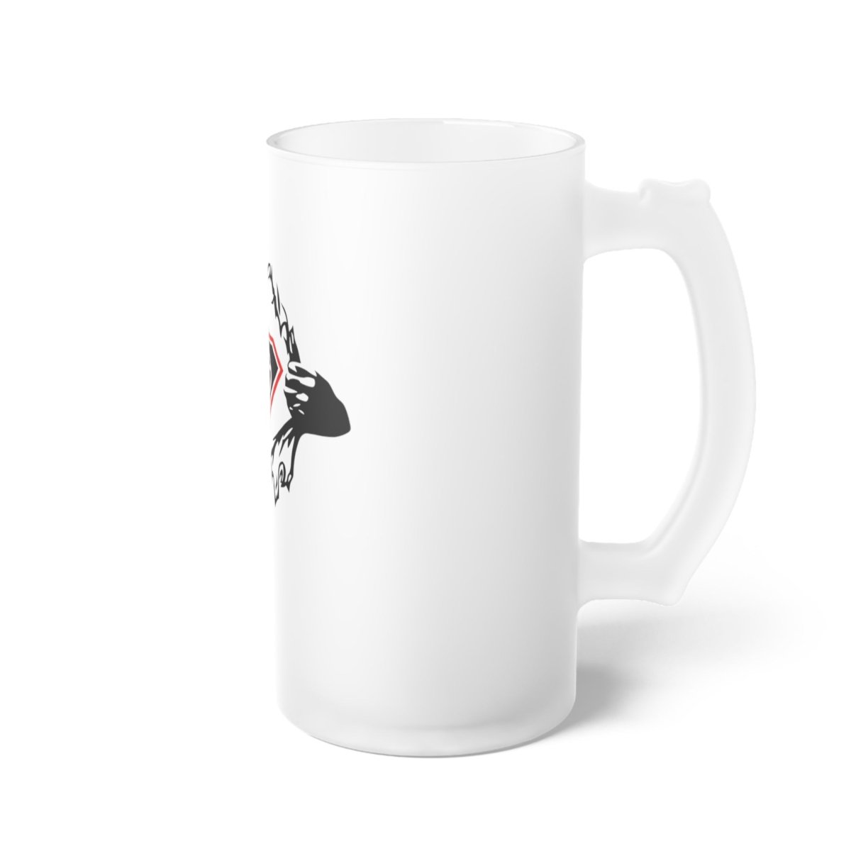 Ripped UGA Team Frosted Glass Beer Mug - Nineteen 29 Kustom