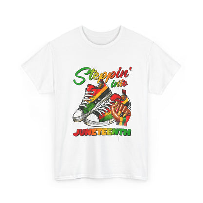 Juneteenth Celebration Tee, Unisex Heavy Cotton Tee, Black History Month Shirt, Casual Streetwear, Family Gathering Fashion - Nineteen 29 Kustom