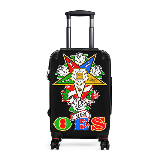 Order of Eastern Star Custom Suitcase, OES Luggage, Travel Bag, Eastern Star Gift, Organization Suitcase, Freemason Travel Gear Printify