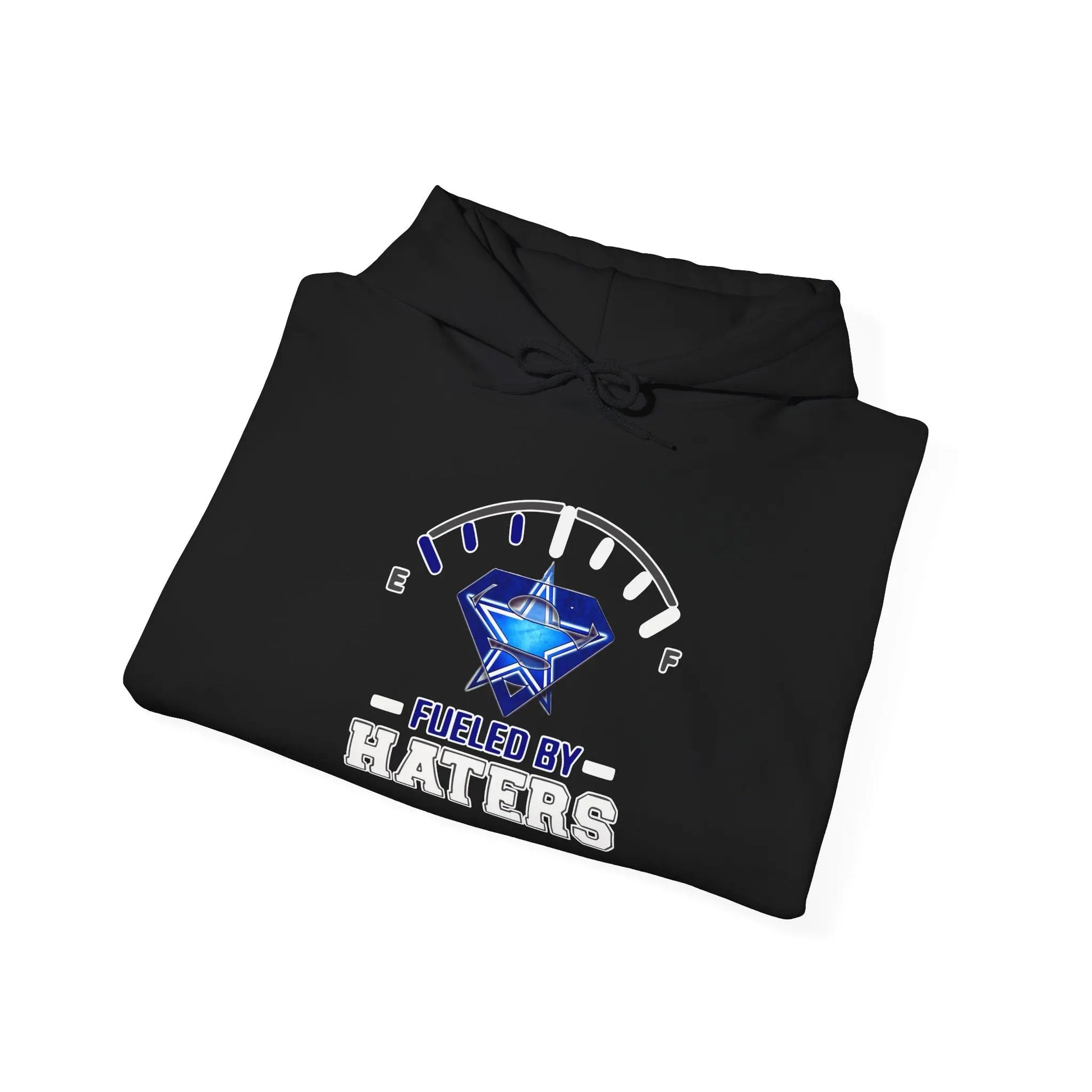 Fueled by Haters Hoodie — Diamond Gauge Graphic Pullover Printify