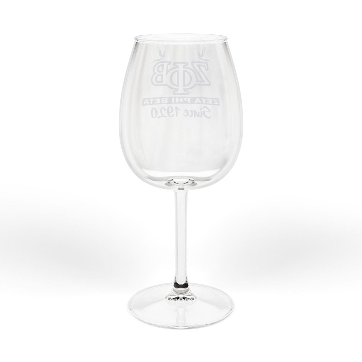 Zeta Phi Beta 12oz Wine Glass — "Since 1920" Sorority Stemmed Glass - Nineteen 29 Kustom