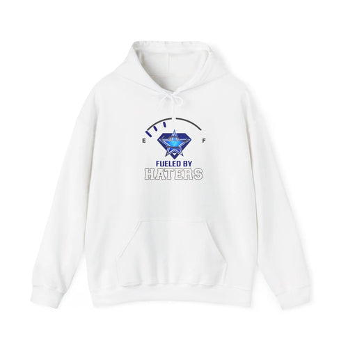 Fueled by Haters Hoodie — Diamond Gauge Graphic Pullover Printify