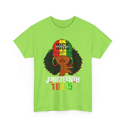 Vintage Afrocentric Unisex Tee, Rastafarian Style T-Shirt, 1865 Design, Black Culture Apparel, Gift for Cultural Celebrations - Nineteen 29 Kustom