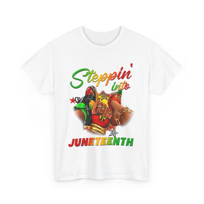 Juneteenth Heavy Cotton Tee, Celebrate Freedom, Black History Month Shirt, Unisex Graphic Tee, Perfect for Parties, Gifts - Nineteen 29 Kustom
