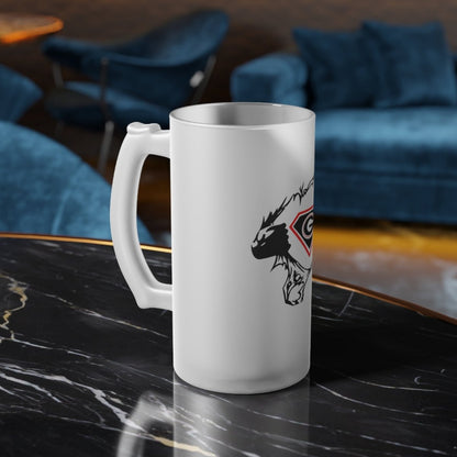 Ripped UGA Team Frosted Glass Beer Mug - Nineteen 29 Kustom